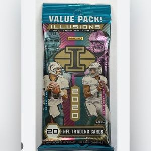 2020 Panini Illusions NFL Football Retail Value Cello Fat Pack - New Sealed